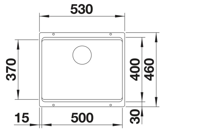 Evier 1 bassin Blanco 527075/** detail 1