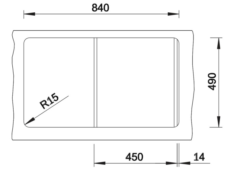 Evier 1 bassin Blanco 527359 detail 2