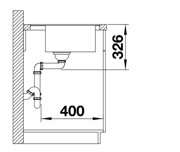 Evier 1 bassin Blanco 527366 detail 3