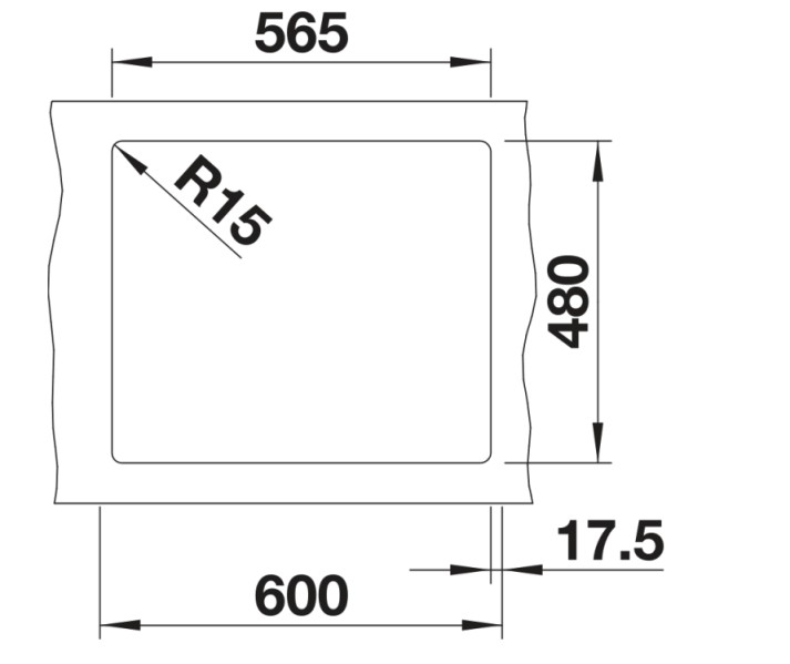 Evier 1 bassin Blanco 527269/** detail 2