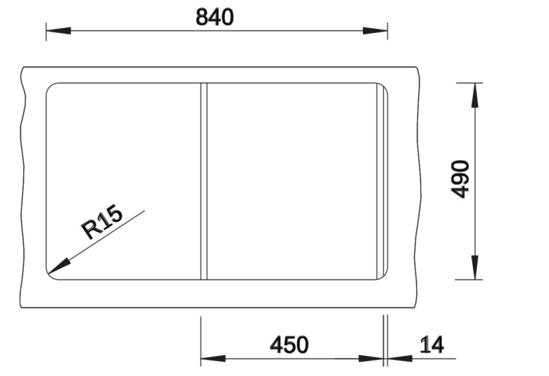 Evier 1 bassin Blanco 527178 detail 2