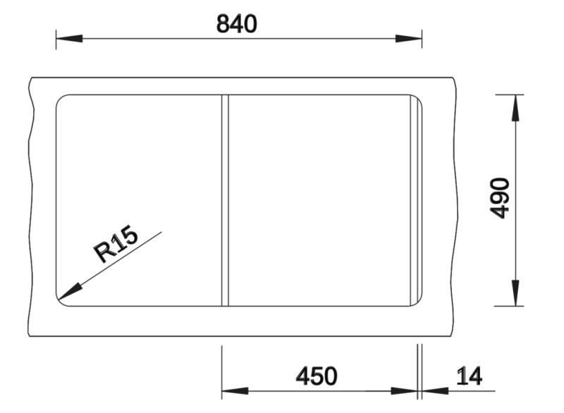 Evier 1 bassin Blanco 527176 detail 2