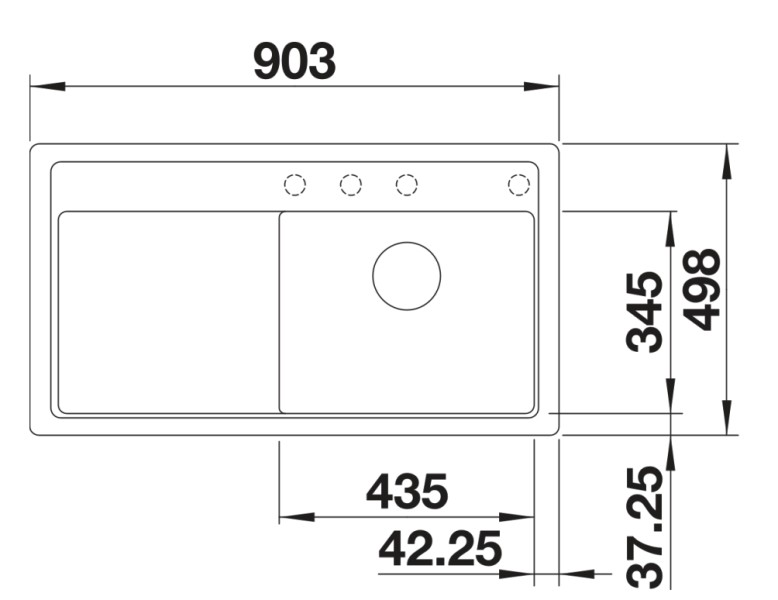 Evier 1 bassin Blanco 527183 detail 1