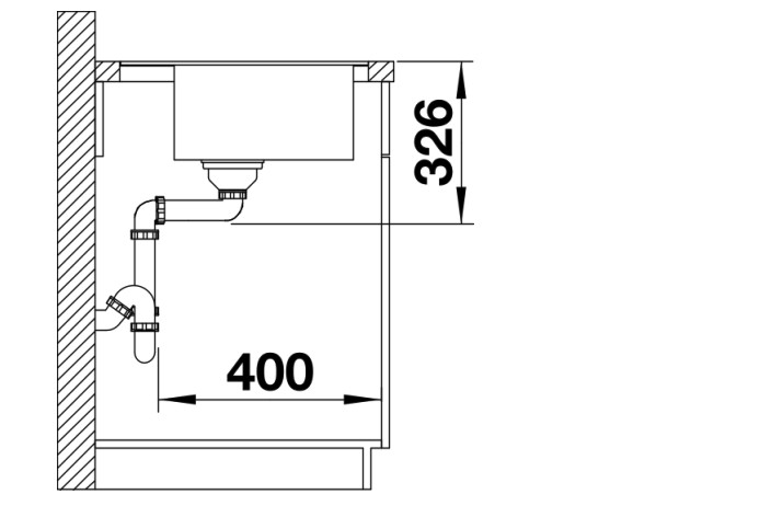 Evier 1 bassin Blanco 527183 detail 3