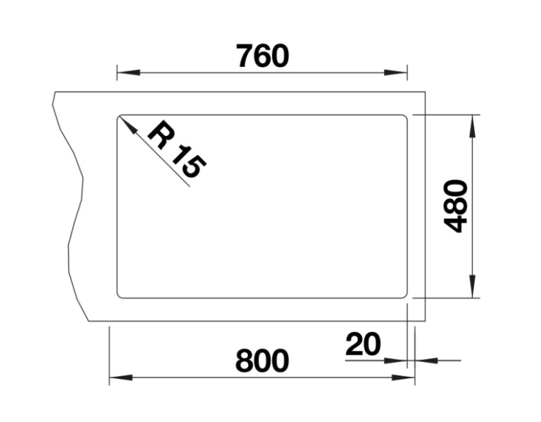 Evier 2 bassins Blanco 527089 detail 2