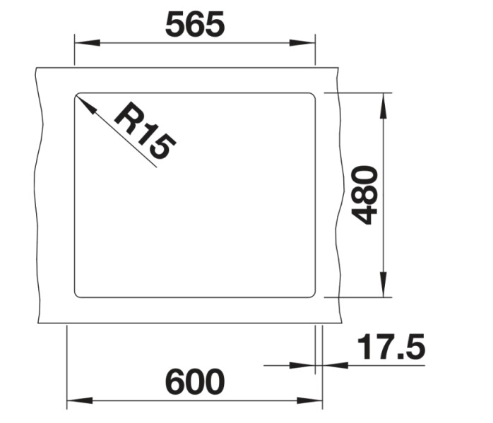 Evier 1 bassin Blanco 527086/** detail 2