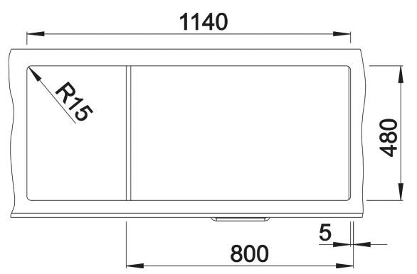 Evier 2 bassins Blanco 527392 detail 2