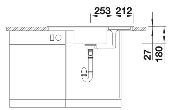 Evier d'angle Blanco 527394 detail 2