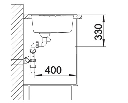 Evier d'angle Blanco 527394 detail 3