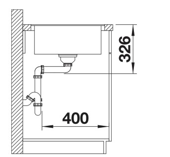 Evier 1 bassin Blanco 527294 detail 3