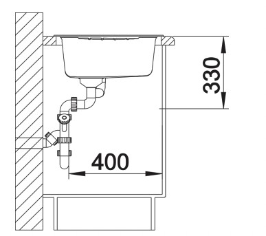 Evier 1 bassin Blanco 527211 detail 3
