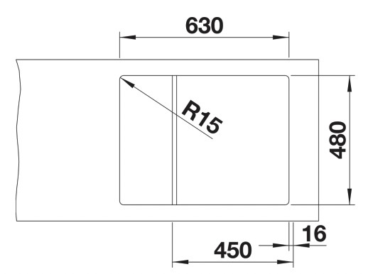 Evier 1 bassin Blanco 527251 detail 2