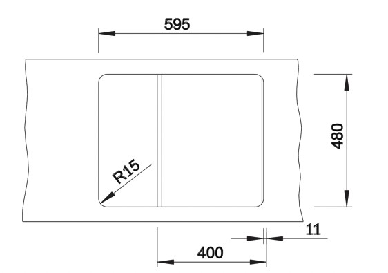 Evier 1 bassin Blanco 527195 detail 2