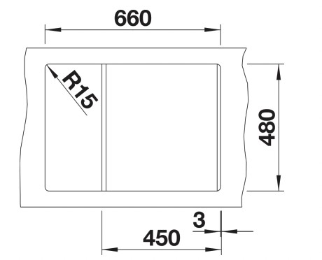 Evier 1 bassin Blanco 527103 detail 2