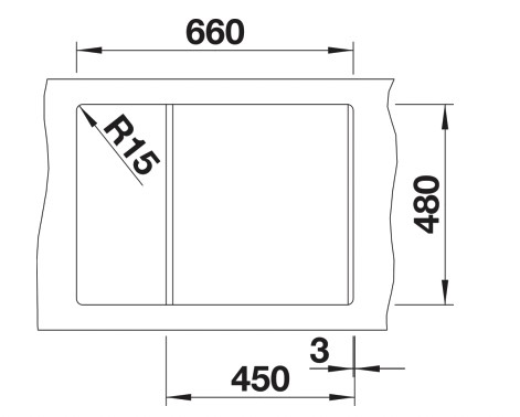Evier 1 bassin Blanco 527102 detail 2