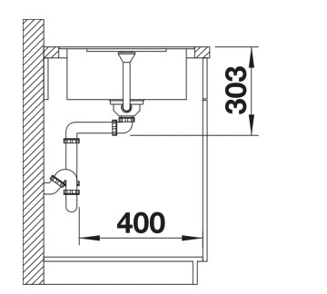 Evier 1 bassin Blanco 527107 detail 3