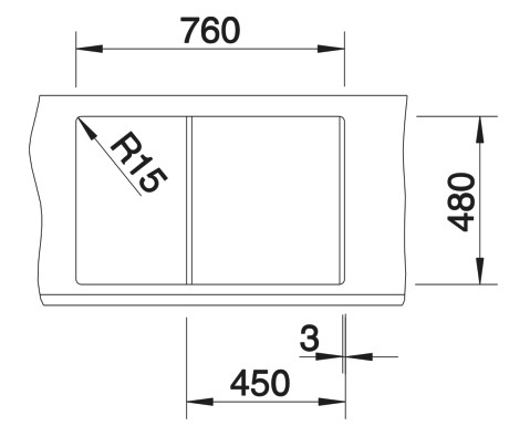 Evier 1 bassin Blanco 527106 detail 2