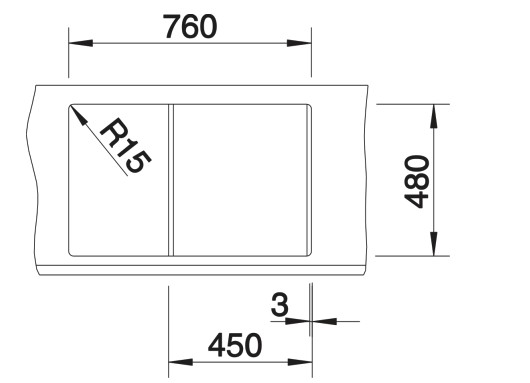 Evier 1 bassin Blanco 527105 detail 2