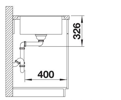 Evier 1 bassin Blanco 527111 detail 3