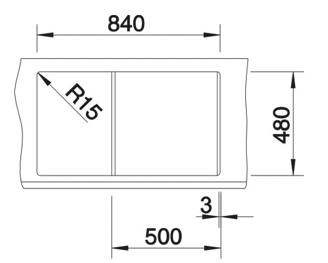 Evier 1 bassin Blanco 527110 detail 2