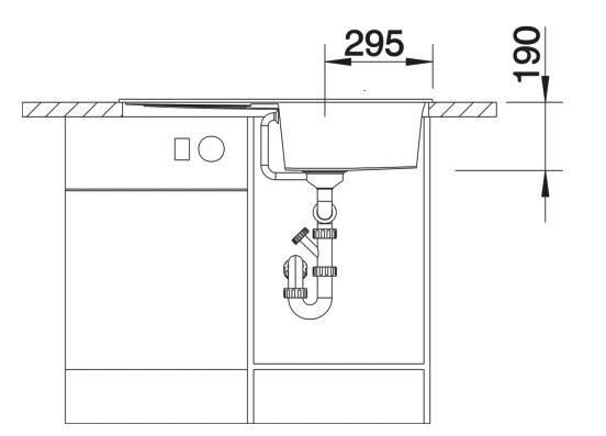 Evier 1 bassin Blanco 527110 detail 3