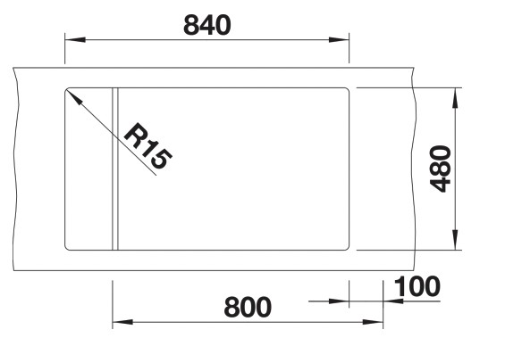 Evier 1 bassin Blanco 527072 detail 2