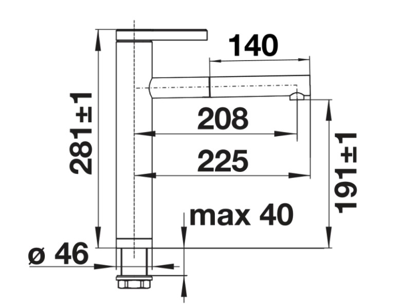 Eéngreepskraan Blanco 526956 detail 2