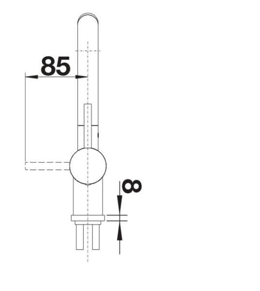 Eéngreepskraan Blanco 526959/** detail 2