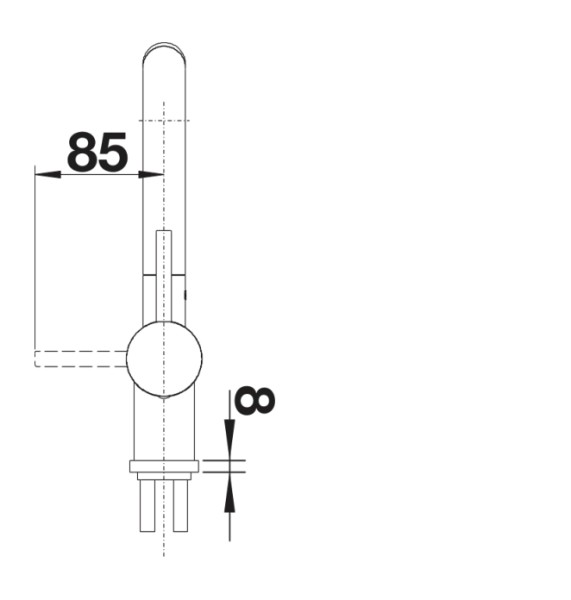 Eéngreepskraan Blanco 526961/** detail 2