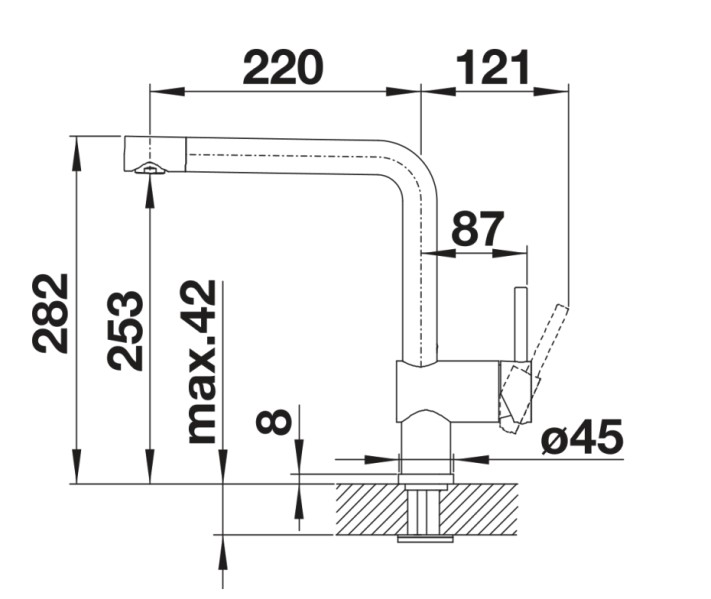 Robinet mono-commande Blanco 526961/** detail 3
