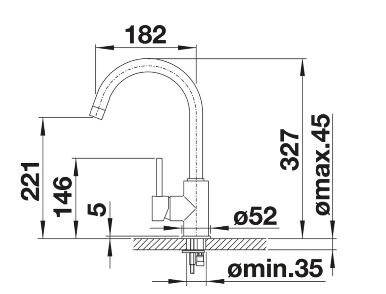 Robinet mono-commande Blanco 526965/** detail 3