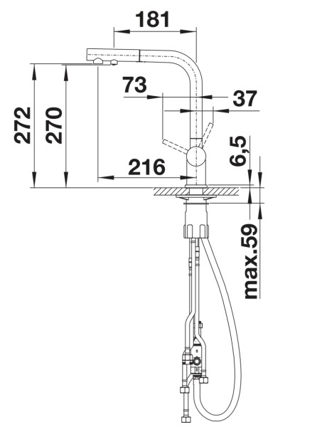 Multifunctionele kraan Blanco 526946/** detail 3