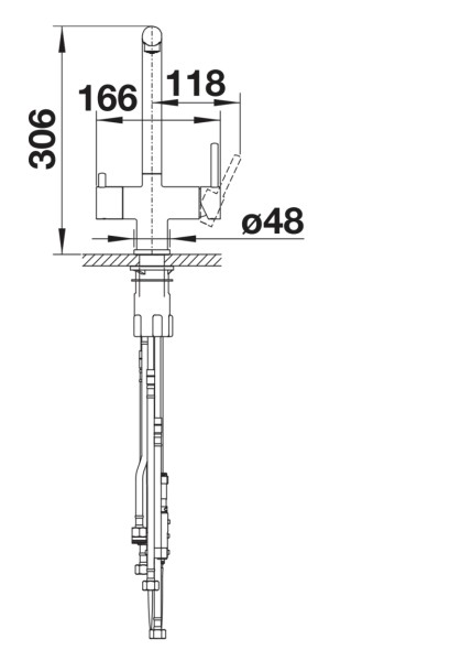 Multifunctionele kraan Blanco 526947/** detail 2