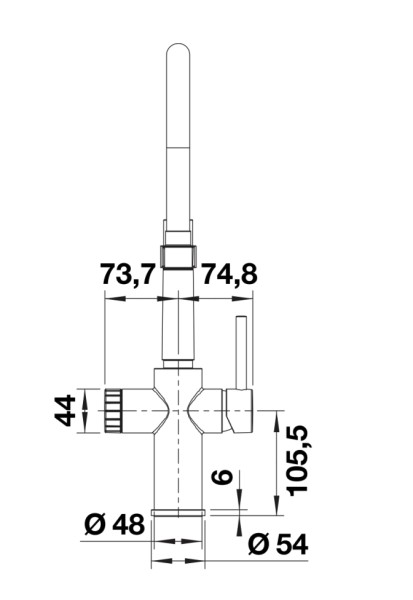 Eéngreepskraan Blanco 526706 detail 1