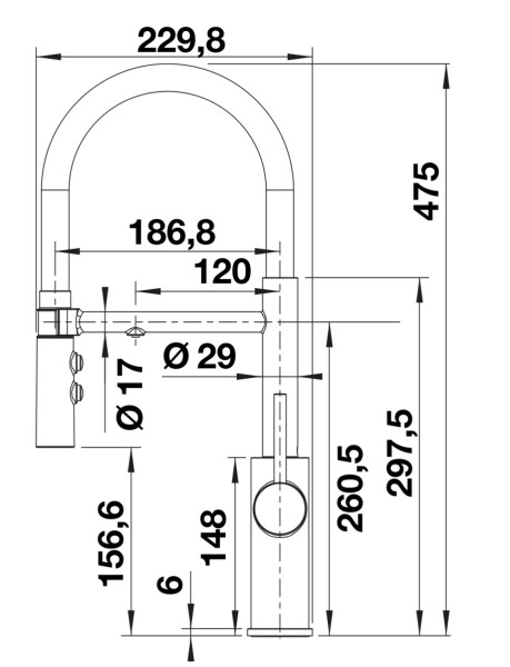Robinet mono-commande Blanco 526707 detail 2