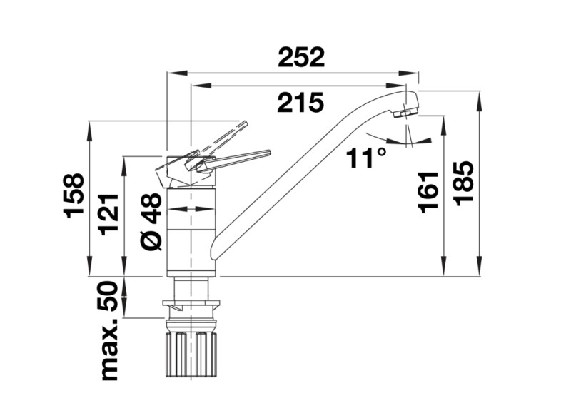 Robinet mono-commande Blanco 526980 detail 2