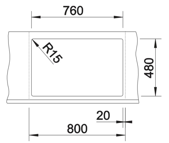 Evier 2 bassins Blanco 524964 detail 2