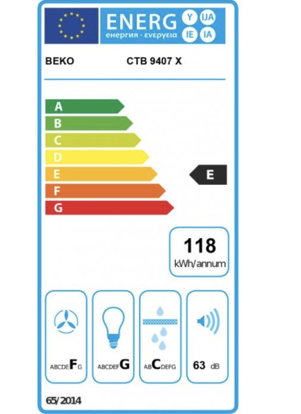 Hotte téléscopique Beko CTB9407X detail 2