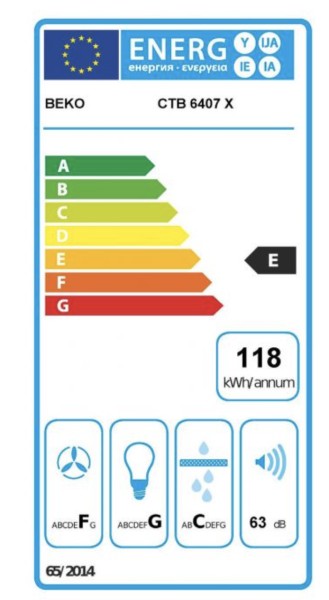 Hotte téléscopique Beko CTB6407X detail 4