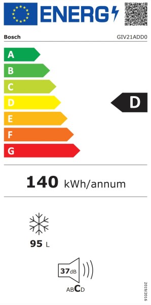 Congélateur intégrable 88cm Bosch GIV21ADD0 detail 6