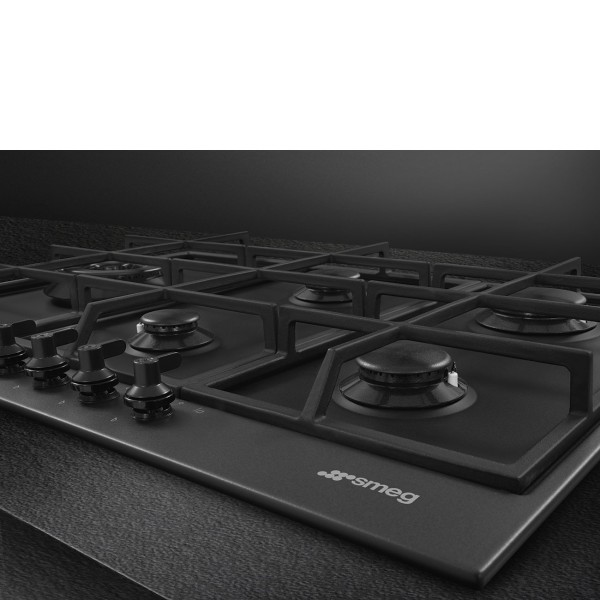 Taque de cuisson au gaz Smeg PX375LMB detail 3