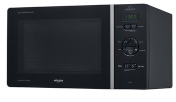 Microgolfoven vrijstaand Whirlpool MCP347BL/zwart vooraanzicht