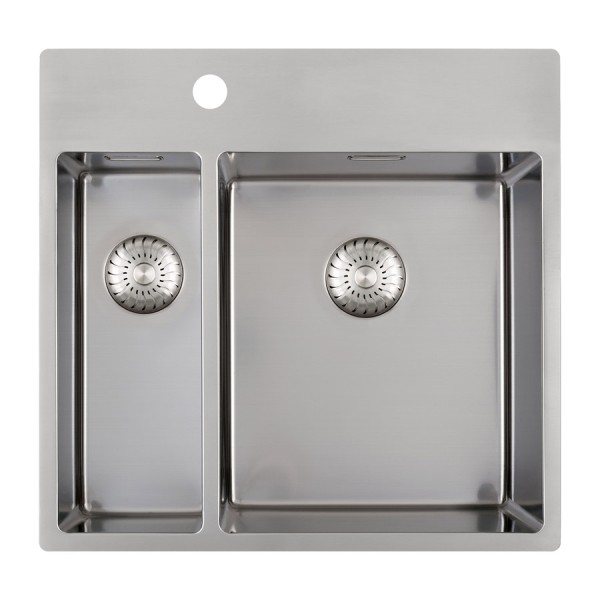 Evier 1 1/2 bassin Caressi CAPP1534KR10 vooraanzicht