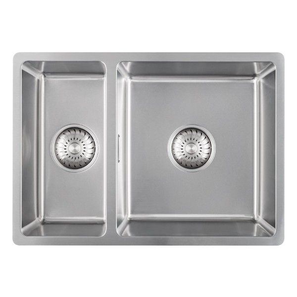 Anderhalve spoelbak Caressi CABL3318R15 vooraanzicht