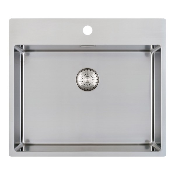 Enkele spoelbak Caressi CAPP55KR10 vooraanzicht