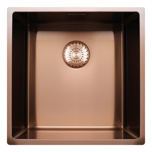 Enkele spoelbak Caressi CAPP40R10CO vooraanzicht