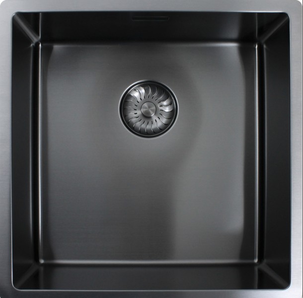 Evier 1 bassin Caressi CAPP40R10GM vooraanzicht