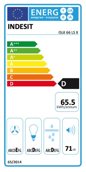Hotte classique/ à visière Indesit / by Whirlpool ISLK66LSX detail 4
