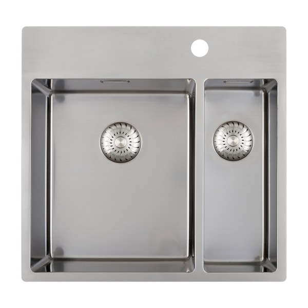 Evier 1 1/2 bassin Caressi CAPP3415KR10 vooraanzicht