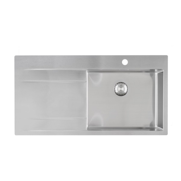 Enkele spoelbak Caressi CAPP50ABR vooraanzicht